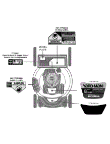 Label Map 12Akd3aq701 parts for Yard-Man Self-Propelled Walk-Behind Mower 12AKD3AQ701 / 2014 from AppliancePartsPros.com