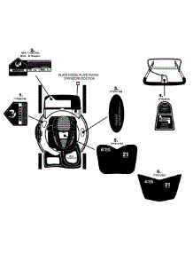 Label Map 566 parts for Yard-Man Self-Propelled Walk-Behind Mower 12AV566M055 / 2008 from AppliancePartsPros.com