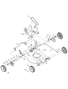 Drive And Wheels parts for Yard-Man Self-Propelled Walk-Behind Mower 12AV829C755 / 2006 from AppliancePartsPros.com