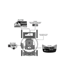 Label Map 12Avd39q701 parts for Yard-Man Self-Propelled Walk-Behind Mower 12AVD39Q701 / 2012 from AppliancePartsPros.com