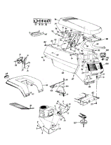 Hood Style 4 parts for Yard-Man Lawn Tractor 134Q694G401 / 1994 from AppliancePartsPros.com