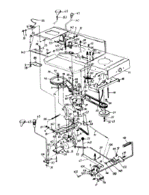 Frame, Lower / Drive / Pedal Assembly parts for Yard-Man Lawn Tractor 135D614G401 / 1995 from AppliancePartsPros.com