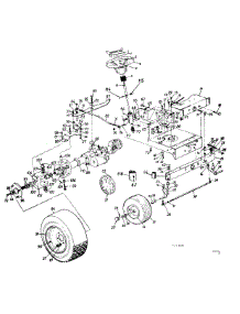 Wheels, Rear / Wheels, Front / Steering Assembly / Axle, Front / Drive, Rear parts for Yard-Man Lawn Tractor 135D614G401 / 1995 from AppliancePartsPros.com