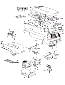 Hood Style 4 parts for Yard-Man Lawn Tractor 135X694G401 / 1995 from AppliancePartsPros.com