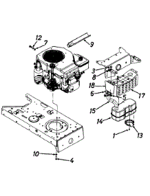 Muffler Assembly parts for Yard-Man Lawn Tractor 135X694G401 / 1995 from AppliancePartsPros.com
