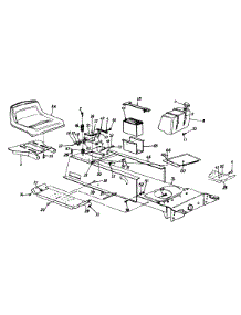 Seat / Frame / Battery / Fuel Tank parts for Yard-Man Lawn Tractor 1361614G701 / 1996 from AppliancePartsPros.com