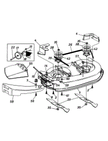Mowing Deck Assembly parts for Yard-Man Lawn Tractor 136A694F401 / 1996 from AppliancePartsPros.com