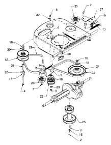 Variable Drive parts for Yard-Man Lawn Tractor 13A-325-401 / 1999 from AppliancePartsPros.com