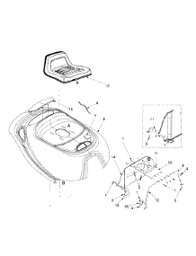 Hood Assembly parts for Yard-Man Lawn Tractor 13A-325-402 / 1999 from AppliancePartsPros.com