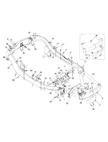 Upper Frame parts for Yard-Man Lawn Tractor 13A-325-402 / 1999 from AppliancePartsPros.com