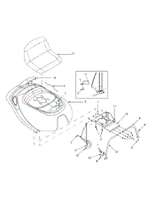Seat & Hood parts for Yard-Man Lawn Tractor 13A-328-402 / 2000 from AppliancePartsPros.com