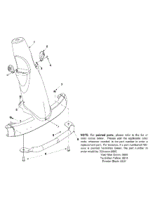 Steering Column & Bumper parts for Yard-Man Lawn Tractor 13A-328-402 / 2002 from AppliancePartsPros.com