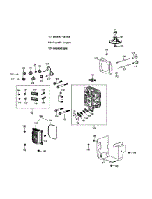 4P90jub Cylinder Head parts for Yard-Man Lawn Tractor 13A2785S001 / 2014 from AppliancePartsPros.com