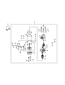 4P90jub Starter Assembly parts for Yard-Man Lawn Tractor 13A2785S001 / 2014 from AppliancePartsPros.com