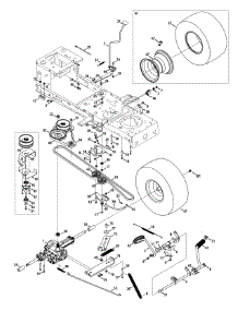 Transmission parts for Yard-Man Lawn Tractor 13A2785S001 / 2014 from AppliancePartsPros.com