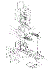 Frame Components & Seat parts for Yard-Man Lawn Tractor 13AA604F401 / 2002 from AppliancePartsPros.com