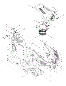 Hood, Fuel Tank & Electrical parts for Yard-Man Lawn Tractor 13AA604F401 / 2002 from AppliancePartsPros.com