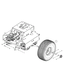 Wheels Rear parts for Yard-Man Lawn Tractor 13AD624G401 / 2001 from AppliancePartsPros.com