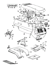 Hood (Style 4) parts for Yard-Man Lawn Tractor 13AD674G401 / 1998 from AppliancePartsPros.com