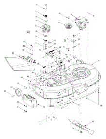 Deck Assembly W / Dual-Drive Belt Design parts for Yard-Man Lawn Tractor 13AK604G401 / 2000 from AppliancePartsPros.com