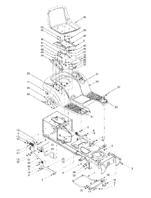 Seat, Fender, Frame Components parts for Yard-Man Lawn Tractor 13AK604G401 / 2000 from AppliancePartsPros.com