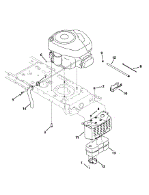 Engine Accessories B&S Model Low Muffler parts for Yard-Man Lawn Tractor 13AM772S055 / 2010 from AppliancePartsPros.com