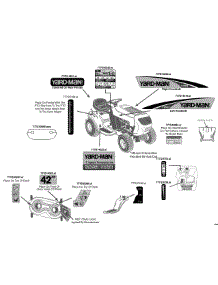 Label Map parts for Yard-Man Lawn Tractor 13AN772S055 / 2014 from AppliancePartsPros.com