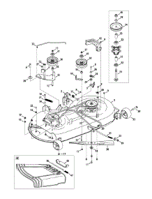 Mower Deck (May 27, 2014 & After Sn 3) parts for Yard-Man Lawn Tractor 13AN772S055 / 2014 from AppliancePartsPros.com