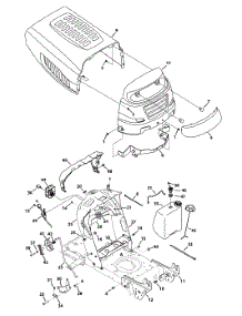 Hood parts for Yard-Man Lawn Tractor 13AN785S001 / 2013 from AppliancePartsPros.com