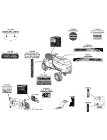 Label Map parts for Yard-Man Lawn Tractor 13AN785S001 / 2013 from AppliancePartsPros.com
