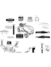 Label Map parts for Yard-Man Lawn Tractor 13AN785T055 / 2014 from AppliancePartsPros.com