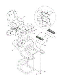 Fender And Seat Assembly parts for Yard-Man Lawn Tractor 13AN791G755 / 2005 from AppliancePartsPros.com