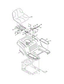 Seat & Fender parts for Yard-Man Lawn Tractor 13AN795S001 / 2011 from AppliancePartsPros.com