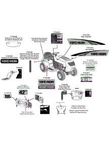 Label Map 13Ao772s055 parts for Yard-Man Lawn Tractor 13AO772S055 / 2012 from AppliancePartsPros.com