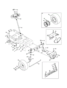 Front End Steering parts for Yard-Man Lawn Tractor 13AO785T055 / 2011 from AppliancePartsPros.com