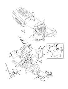Hood & Grille parts for Yard-Man Lawn Tractor 13AO785T055 / 2011 from AppliancePartsPros.com