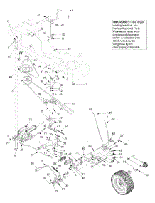 Drive, Controls, Wheels Front parts for Yard-Man Lawn Tractor 13AT604H701 / 2004 from AppliancePartsPros.com
