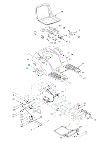 Frame Components & Seat parts for Yard-Man Lawn Tractor 13AT604H701 / 2004 from AppliancePartsPros.com