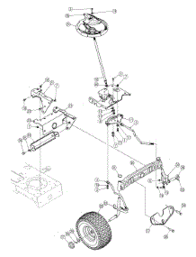 Steering parts for Yard-Man Lawn Tractor 13AT605H755 / 2005 from AppliancePartsPros.com