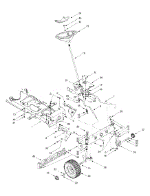 Steering Assembly parts for Yard-Man Lawn Tractor 13AU604H401 / 2001 from AppliancePartsPros.com