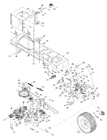 Drive, Controls & Wheels Rear parts for Yard-Man Lawn Tractor 13AU604H401 / 2002 from AppliancePartsPros.com