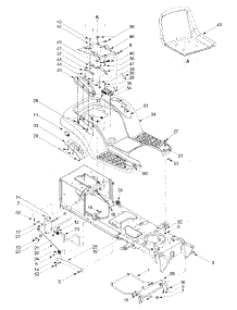 Frame Components & Seat parts for Yard-Man Lawn Tractor 13AU604H401 / 2002 from AppliancePartsPros.com