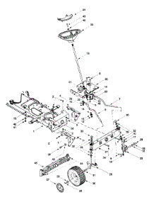 Frame / Axle, Front / Steering Assembly parts for Yard-Man Lawn Tractor 13AU604H402 / 1999 from AppliancePartsPros.com