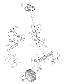 Steering parts for Yard-Man Lawn Tractor 13AU615P755 / 2005 from AppliancePartsPros.com