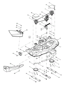 Deck Assembly "H" parts for Yard-Man Lawn Tractor 13AU624H401 / 2001 from AppliancePartsPros.com