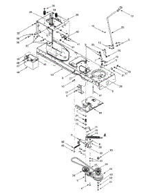 Pto Drive, Battery, Frame parts for Yard-Man Lawn Tractor 13AX604G401 / 2001 from AppliancePartsPros.com