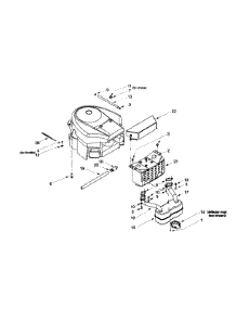 Muffler / Engine Accessories Briggs & Stratton Intek Twin parts for Yard-Man Lawn Tractor 13AX604G402 / 1999 from AppliancePartsPros.com