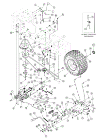 Drive And Rear Wheels parts for Yard-Man Lawn Tractor 13AX605G755 / 2006 from AppliancePartsPros.com