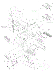 Fender & Seat parts for Yard-Man Lawn Tractor 13AX605G755 / 2006 from AppliancePartsPros.com