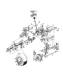 Steering, Wheel And Axle Assembly parts for Yard-Man Lawn Tractor 13AX614G401 / 1997 from AppliancePartsPros.com